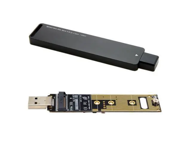 Alt view image 2 of 7 - USB 3.0 to NVME M-key M.2 NGFF SSD External PCBA Conveter Adapter with Flash Disk Case U3-013