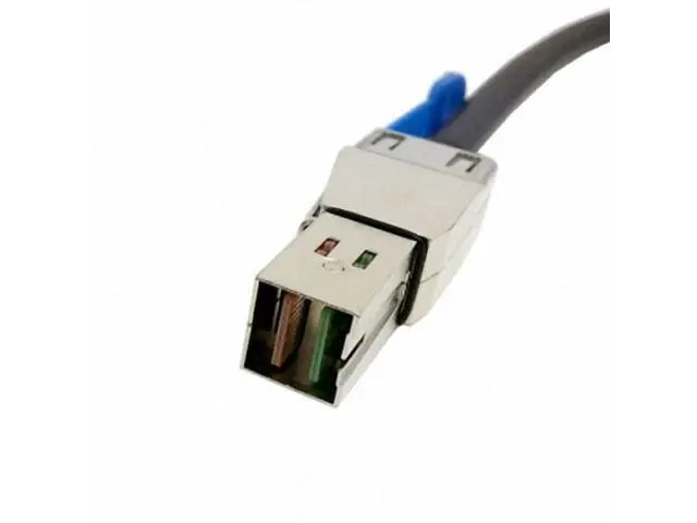 Alt view image 2 of 6 - External Mini SAS 4x SFF-8088 to mini sas High Density HD SFF-8644 data server Raid Cable 50cm SF-067