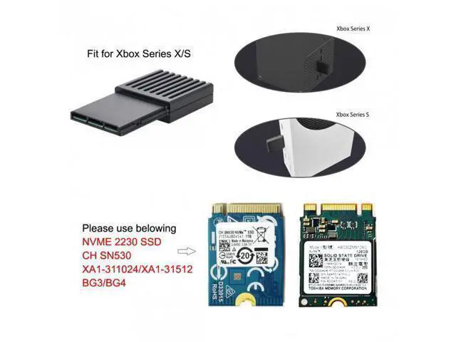 Alt view image 7 of 7 - SM CF-Express Type-B to M.2 NVMe 2230 M-Key Adapter CFE for XBOX Series X&S CH SN530 SSD PCIe4.0 Expansion Memory Card