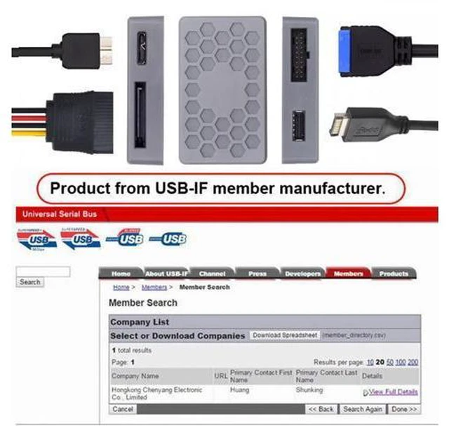 Alt view image 4 of 7 - Type-E USB 3.1 Front or 19/20Pin Header or Micro-USB3.0 to USB 3.0 19/20Pin and Type-E Socket Dual Ports Female PCBA Type Adapter Splitter HUB 5Gbps