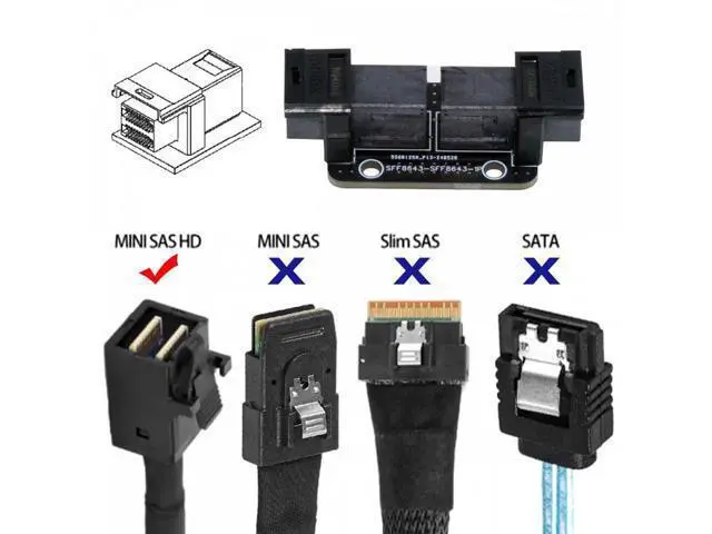 Alt view image 6 of 7 - PCI-Express 4.0 Mini SAS HD SFF-8643 Female to SFF-8643 Female PCBA Coupler Adapter Extender