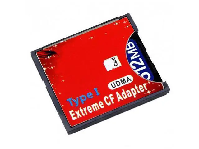 Alt view image 3 of 7 - HKCY EP-078 SD SDHC SDXC to High-Speed Extreme Compact Flash CF Type I Adapter For 16/32/64/128 GB