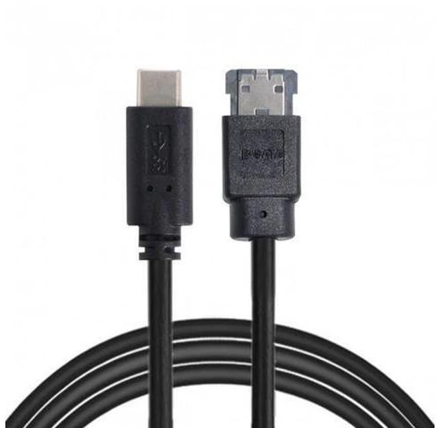 Main image of HKCY UC-014 USB-C Type-C to Power Over eSATA DC5V Adapter USB3.0 to HDD/SSD/ODD eSATAp Converter