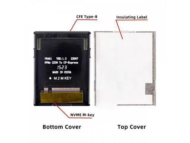 Alt view image 2 of 7 - CFexpress Type-B to NVME 2230 Memory Card Kit Case CFE CFB NGFF M-key Adapter Compatible with XS Camera 8K RAW PCIe Expansion