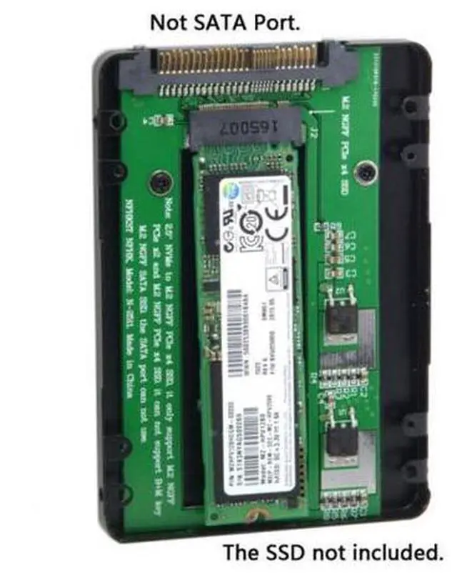 Alt view image 4 of 7 - SFF-8639 NVME U.2 to NGFF M.2 M-key PCIe SSD Case Enclosure for Mainboard Replace Intel SSD 750 p3600 p3700 SA-217