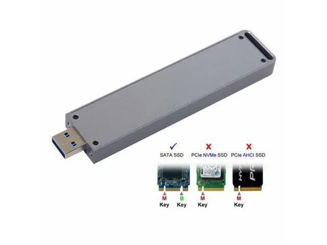 Alt view image 3 of 7 - B/M-key NGFF M2 SSD to USB 3.0 External PCBA Conveter Adapter Card Flash Disk Type