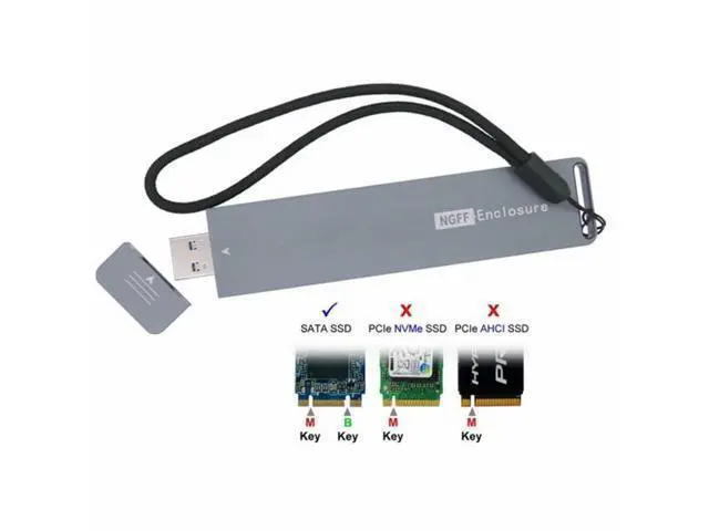 Alt view image 7 of 7 - B/M-key NGFF M2 SSD to USB 3.0 External PCBA Conveter Adapter Card Flash Disk Type