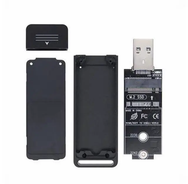 Main image of USB 3.0 to 2230 2242 NVME M-key M.2 NGFF SATA SSD External PCBA Case Adapter RTL9210B Chipset U3-057-2242MM
