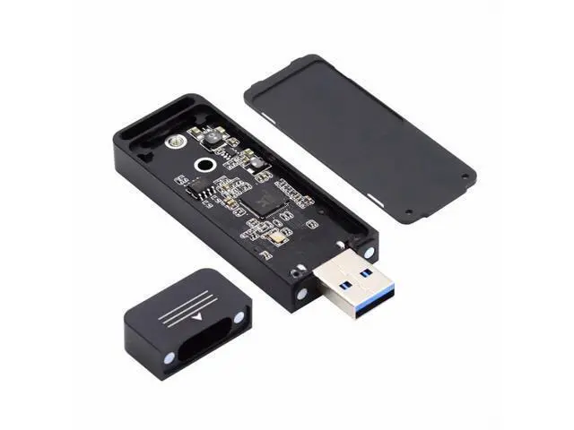 Alt view image 2 of 7 - USB 3.0 to 2230 2242 NVME M-key M.2 NGFF SATA SSD External PCBA Case Adapter RTL9210B Chipset U3-057-2242MM