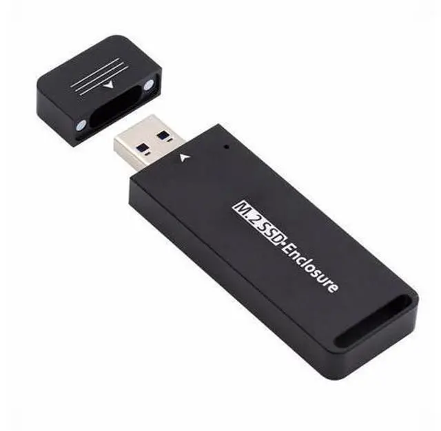 Alt view image 3 of 7 - USB 3.0 to 2230 2242 NVME M-key M.2 NGFF SATA SSD External PCBA Case Adapter RTL9210B Chipset U3-057-2242MM
