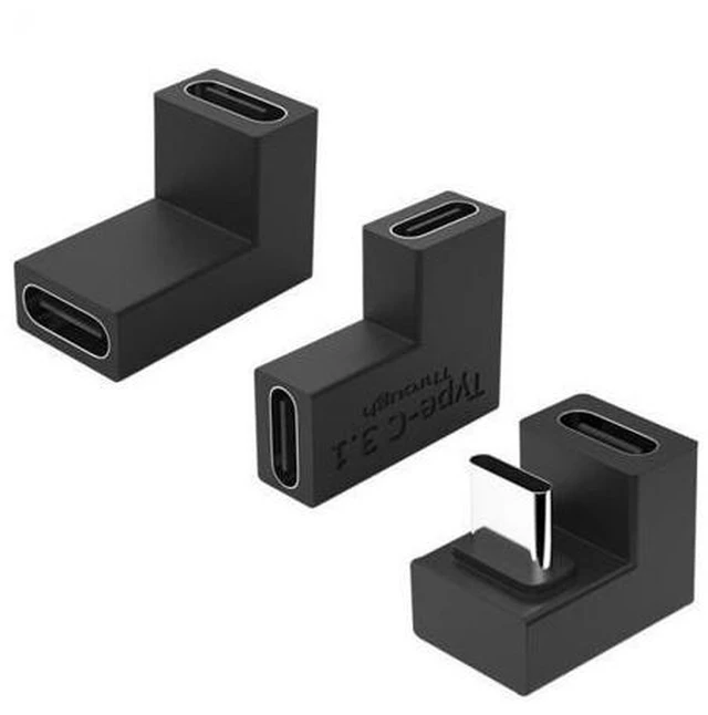Alt view image 3 of 7 - 3pcs/lot USB 3.1 Type C Male Female to USB-C Female Power Data 10Gbps Adapter for NS Switch Phone