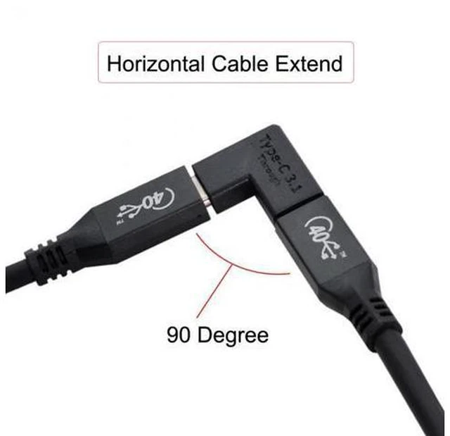 Alt view image 6 of 7 - 3pcs/lot USB 3.1 Type C Male Female to USB-C Female Power Data 10Gbps Adapter for NS Switch Phone