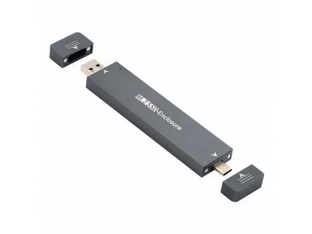 Alt view image 3 of 7 - Combo Type-C USB3.0 to NVME M-key M.2 NGFF SATA SSD PCBA Case 2280/2242/2230mm Adapter RTL9210B Chipset UC-057-2280MM