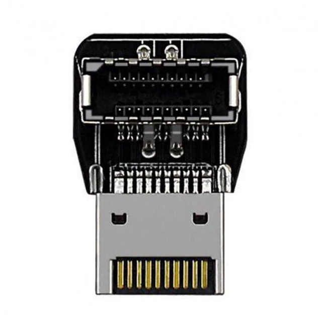 Alt view image 4 of 7 - 2pcs USB 3.1 Front Panel Header Male to Female Type-E Motherboard Extension Data Adapter