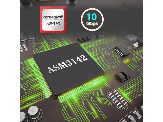 Alt view image 3 of 7 - HKCY 10Gbps Dual Type-E USB 3.1 Front Panel Socket to NVME NGFF M-Key Express Card Adapter for Motherboard