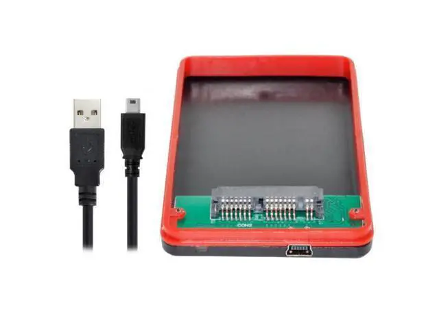 Alt view image 2 of 7 - USB2.0 480Mbps to 1.8 inch Micro SATA 16pin 7+9 SSD HDD External Hard Disk Enclosure