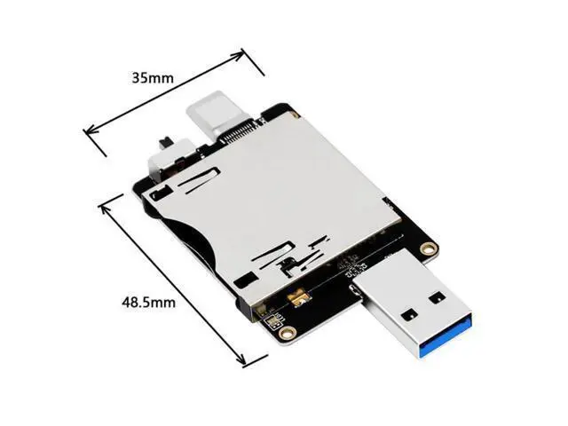 Alt view image 7 of 7 - USB3.1 Type-C Type-A to CF Express Extension Card Reader for CFE Type-B Support R5 Z6 Z7 Memory Card