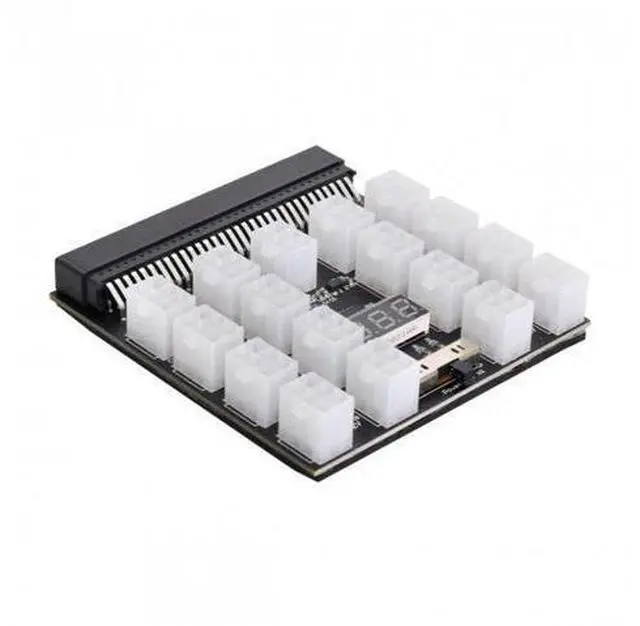 Main image of SM 1200W Server PSU Power Supply Breakout Board Adapter with 17 Ports ATX 6 Pin for DPS-800GB 1200FB 1200QB