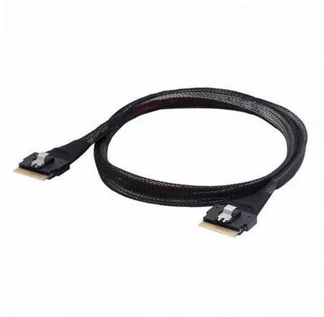 Main image of PCI-E Slimline SAS 4.0 SFF-8654 8i 74pin Host to SFF-8654 74Pin Slim SAS Target Cable 50cm SF-028