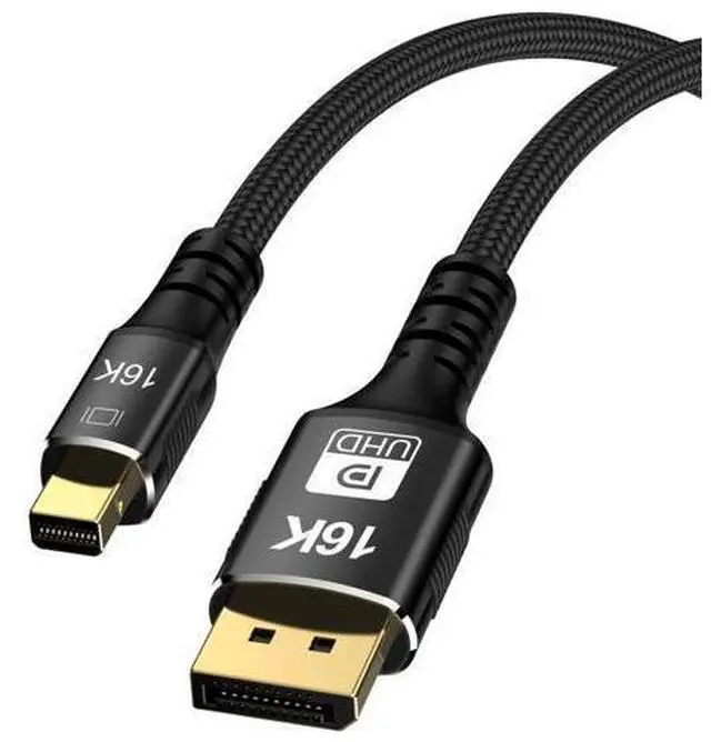 Main image of Mini DisplayPort 2.1 Mini-DP 2.0 to DP Cable 16K 60hz Cable Ultra-HD UHD DP 1.4 8K 120hz Compatible FreeSync G-Sync Gaming Monitor 4090 7900