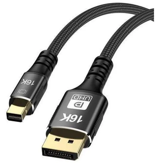 Main image of Mini DisplayPort 2.1 Mini-DP 2.0 to DP Cable 16K 60hz Cable Ultra-HD UHD DP 1.4 8K 120hz Compatible FreeSync G-Sync Gaming Monitor 4090 7900