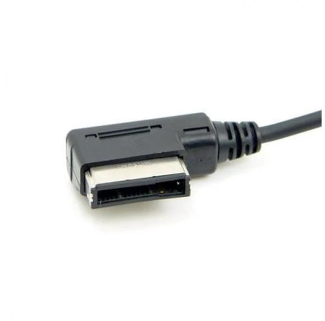 Alt view image 2 of 6 - Media In AMI MDI to Stereo 3.5mm o Aux Adapter Cable For Car Benz Cell Phone CA-095-1.3M