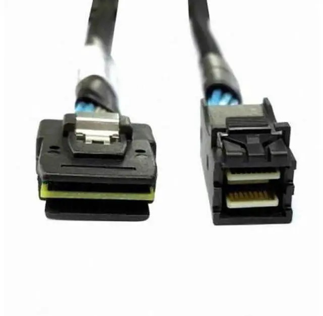Alt view image 4 of 7 - Internal Mini SAS SFF-8087 to mini sas High Density HD SFF-8643 data Server hard disk raid Cable 50cm