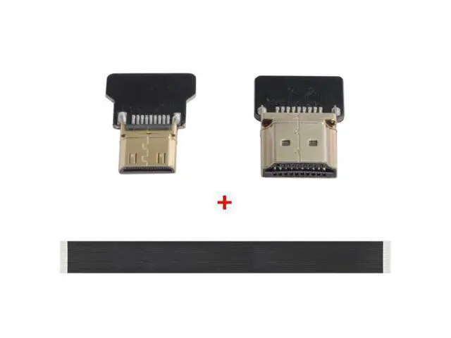 Alt view image 2 of 7 - CYFPV Mini HDMI Male to HDMI Male FPC Flat Cable 1080P for FPV HDTV Multicopter Aerial Photography
