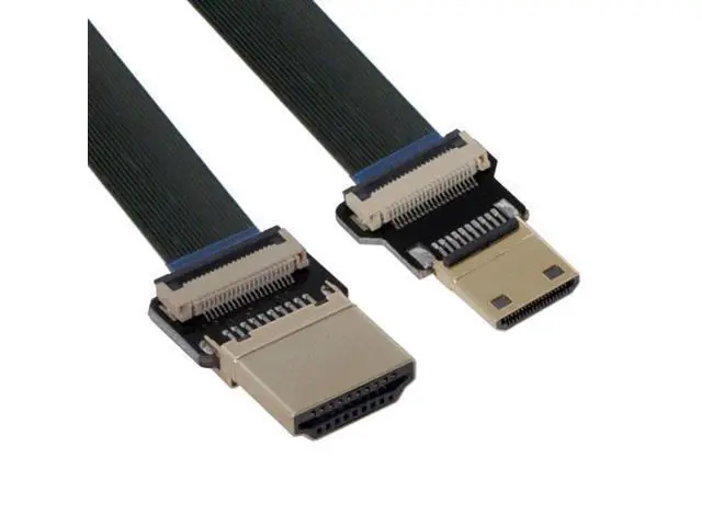 Alt view image 3 of 7 - CYFPV Mini HDMI Male to HDMI Male FPC Flat Cable 1080P for FPV HDTV Multicopter Aerial Photography