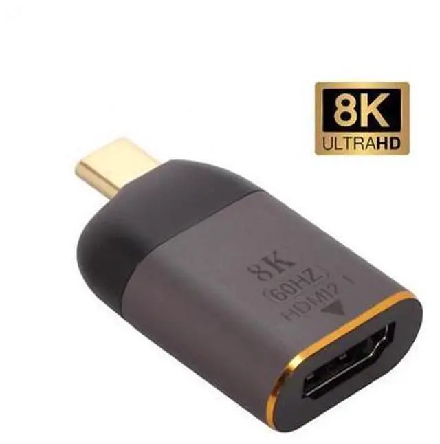 Alt view image 3 of 7 - USB4 USB-C Type-C Source to Female HDMI 2.0 Display 8K 60HZ UHD 4K HDMI Male Monitor Adapter