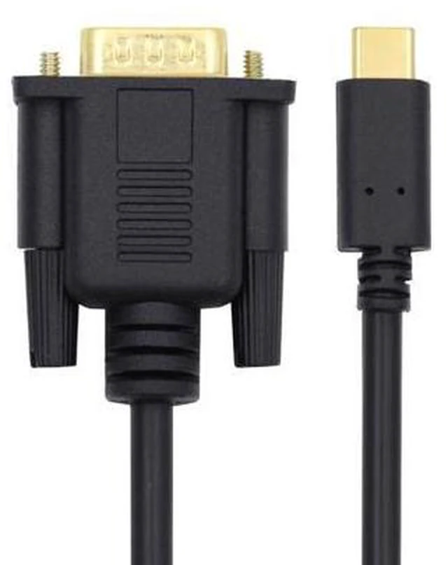 Main image of HKCY USB 3.1 Type C USB-C Source to VGA RGB 1080P Displays Male Monitor Cable for Laptop 1.8m