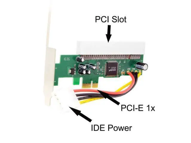 Alt view image 5 of 5 - PCI-Express PCIE PCI-E X1 X4 X8 X16 To PCI Bus Riser Card Adapter Converter With Bracket for Windows EP-029
