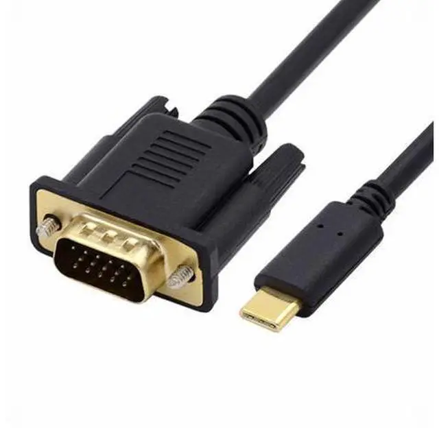 Main image of USB 3.1 Type-C USB-C Source to VGA RGB 1080P Displays Male Monitor Cable for Laptop 1.8m