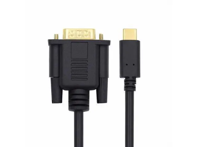 Alt view image 2 of 7 - USB 3.1 Type-C USB-C Source to VGA RGB 1080P Displays Male Monitor Cable for Laptop 1.8m