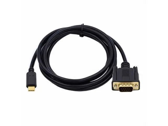 Alt view image 3 of 7 - USB 3.1 Type-C USB-C Source to VGA RGB 1080P Displays Male Monitor Cable for Laptop 1.8m