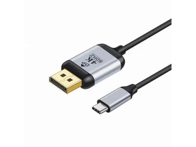 Alt view image 2 of 7 - USB 3.1 Type-C USB-C Source to DisplayPort DP Displays Male 4K Monitor Cable for Laptop 1.8m