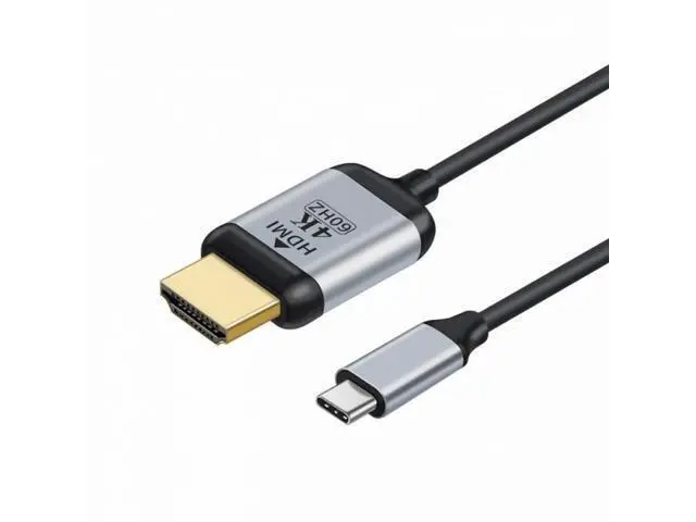 Alt view image 2 of 7 - USB 3.1 Type-C USB-C Source to HDMI HDTV Displays Male 4K Monitor Cable for Laptop 1.8m UC-018-HDF