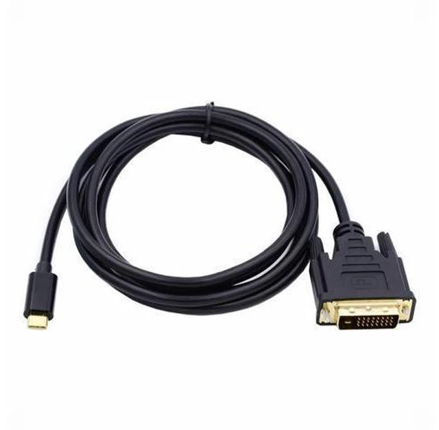 Alt view image 3 of 7 - USB 3.1 Type-C USB-C Source to DVI 1080P 60hz Displays Male Monitor Cable for Laptop 1.8m