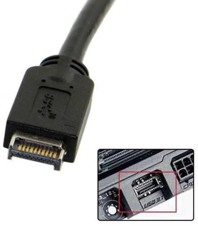 Alt view image 5 of 7 - SM USB 3.1 Front Panel Header to USB 3.0 20Pin Header Extension Cable 20cm for ASUS Motherboard
