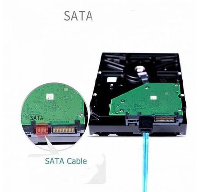 Alt view image 6 of 6 - Internal 6 SATA 7pin to 6 SATA 7pin Target SSD Hard Disk 6Gbps Data Server Raid Cable