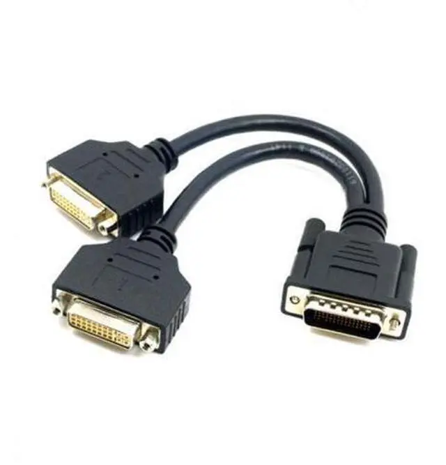 Main image of HKCY DB-033 DMS-59 Male to Dual DVI 24+5 Female Female Splitter Extension Cable for Graphics CardsMonitor