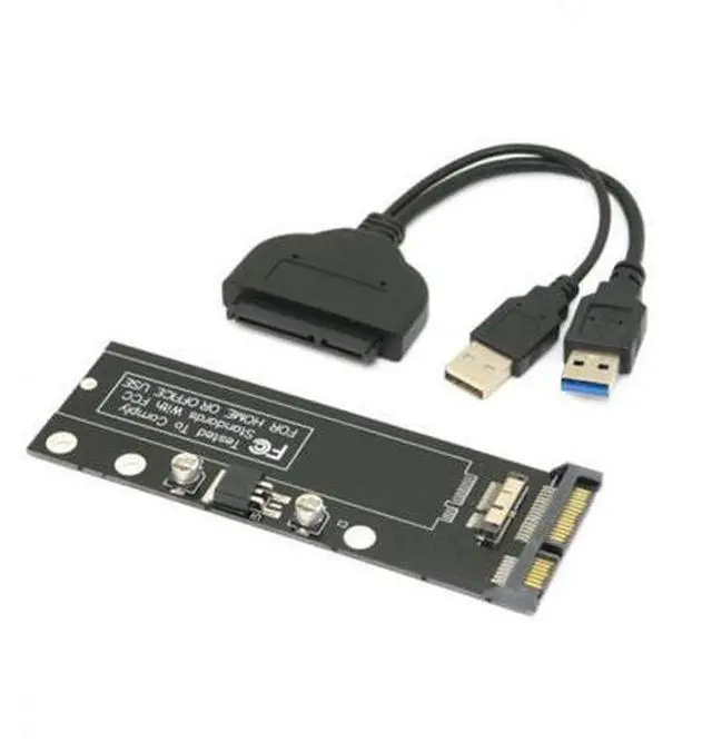Alt view image 3 of 7 - SM USB 3.0 to 12+6pin SSD HDD to SATA 22Pin Hard Disk Cartridge Drive for Apple 2010 2011 Macbook Air A1369 A1370 SSD