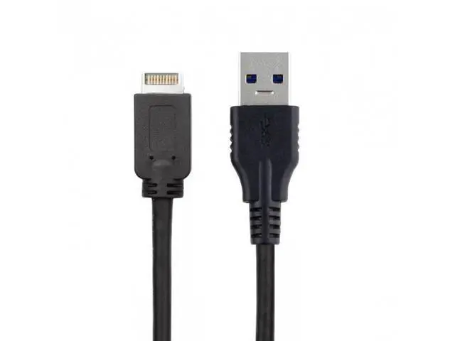 Alt view image 7 of 7 - HKCY UC-117 USB 3.1 Front Panel Header to USB 3.0 Type-A Male Extension Data Cable 50cm
