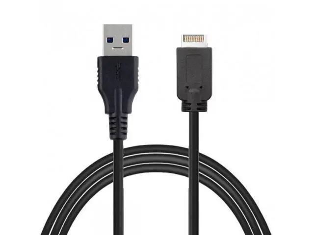 Alt view image 6 of 7 - HKCY UC-117 USB 3.1 Front Panel Header to USB 3.0 Type-A Male Extension Data Cable 50cm