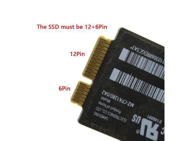 Alt view image 6 of 7 - SM USB 3.0 to 12+6pin SSD HDD to SATA 22Pin Hard Disk Cartridge Drive for Apple 2010 2011 Macbook Air A1369 A1370 SSD