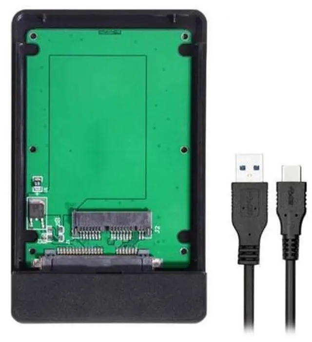 Main image of HKCY UC-120 USB 3.1 Type-C USB-C to 1.8 inch Micro SATA 16pin 7+9 SSD to External Hard disk Enclosure