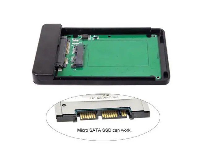 Alt view image 3 of 6 - HKCY UC-120 USB 3.1 Type-C USB-C to 1.8 inch Micro SATA 16pin 7+9 SSD to External Hard disk Enclosure