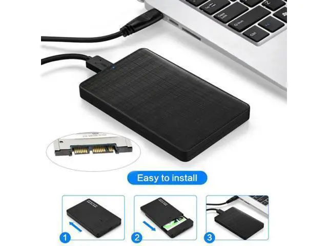 Alt view image 6 of 6 - HKCY UC-120 USB 3.1 Type-C USB-C to 1.8 inch Micro SATA 16pin 7+9 SSD to External Hard disk Enclosure