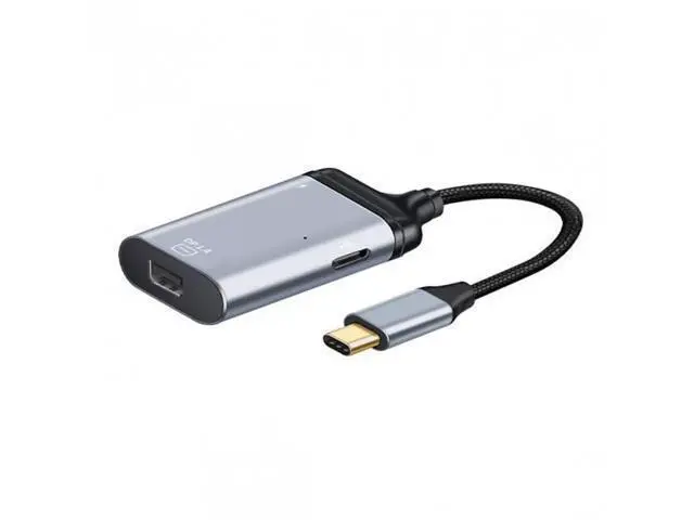 Alt view image 3 of 7 - SM USB-C Type C to Mini DP Displayport Monitor Converter Adapter 4K 2K 60hz with Female PD Power Port