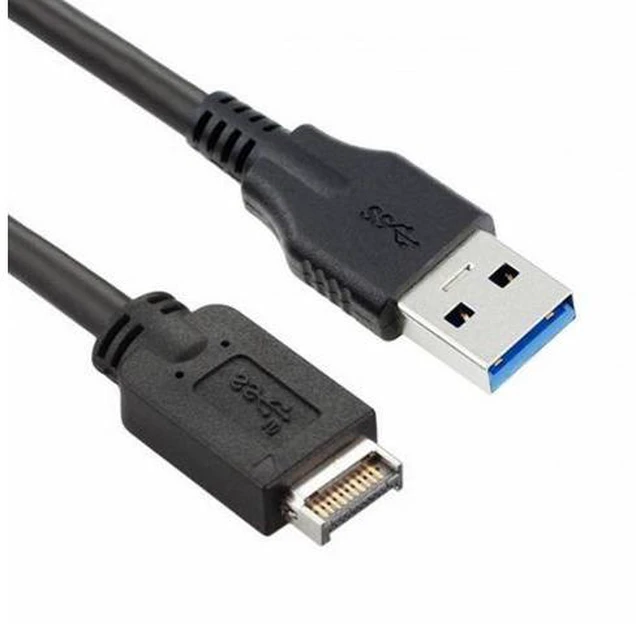 Main image of Type-E USB 3.1 Front Panel Header Host to USB 3.0 Type-A Male Device Extension Data Cable (50cm)